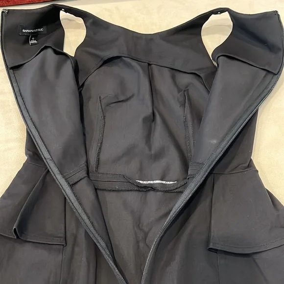 Banana Republic Sleeveless Peplum Dress Size 0 - Picture 8 of 9